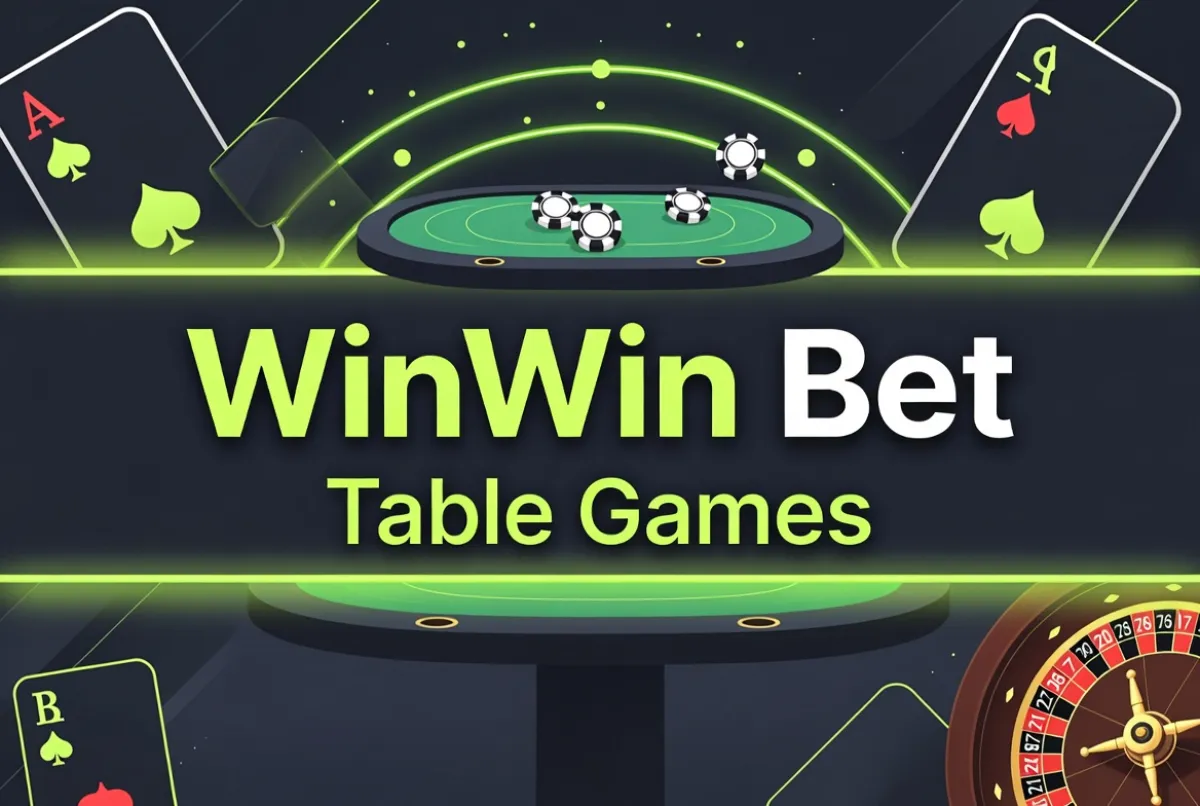 WinWin Bet table games with cards and roulette